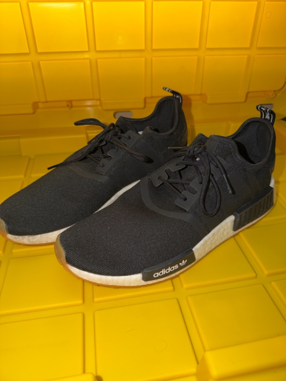Adidas black athletic shoes, men’s size 12
